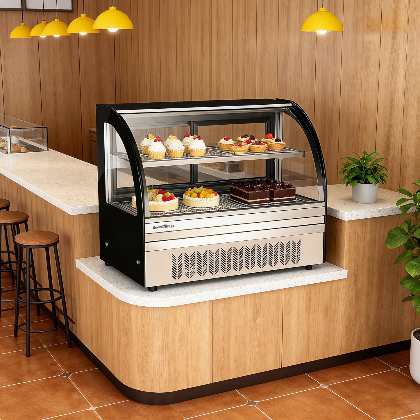 Cake Showcase DG-TY Serie de encimera - Curvado (dos estantes)