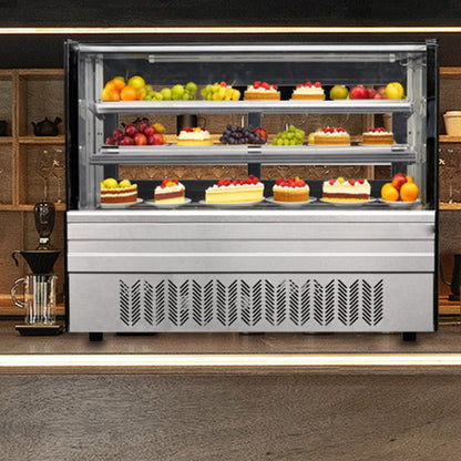 Cake Showcase Serie DG-TZ Encimera - Recta (Dos estantes)