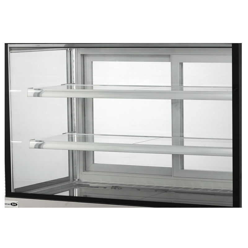 Cake Upright Showcase Serie DG - Tres estantes (recto)