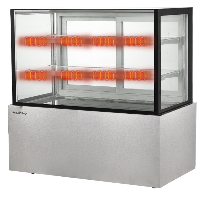Cake Upright Showcase Serie DG - Tres estantes (recto)