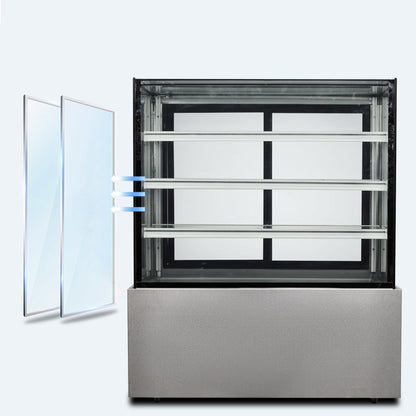 Cake Upright Showcase Serie DG - Dos estantes (recto)