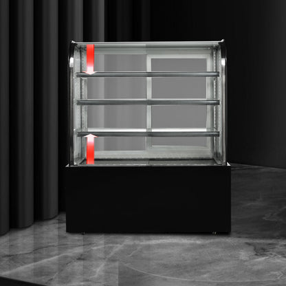 Cake Upright Showcase Serie DG - Tres estantes (curvados)