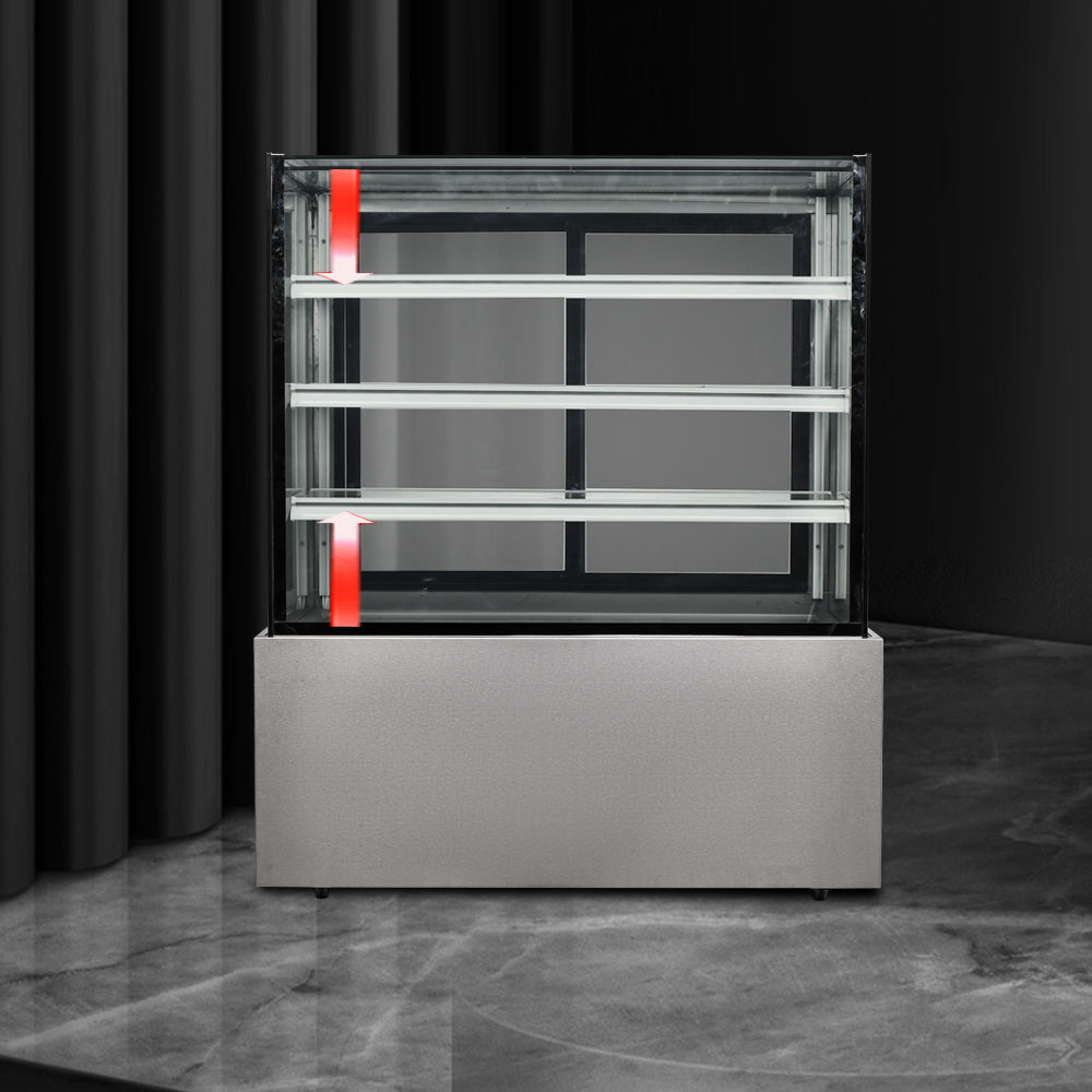 Cake Upright Showcase Serie DG - Dos estantes (recto)