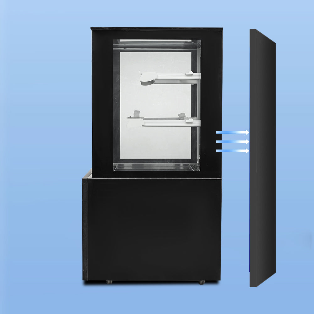 Cake Upright Showcase Serie DG - Tres estantes (recto)