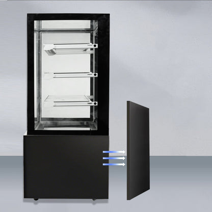 Cake Upright Showcase Serie DG - Dos estantes (recto)