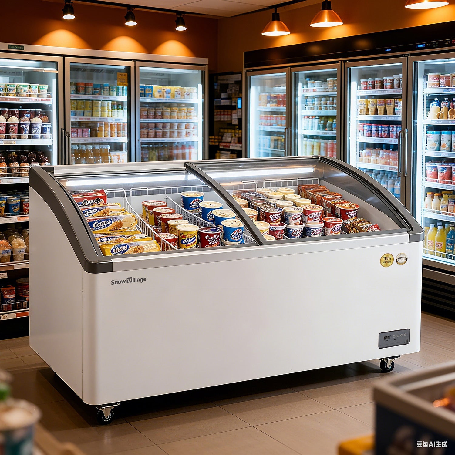 Congelador horizontal Serie SD/SC - Congelador de helados (estructura de aluminio)