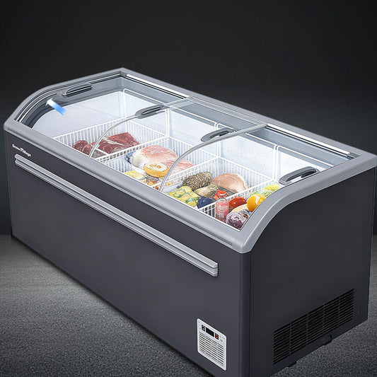 Congelador de isla serie SD/SC de refrigeración estática: tres puertas corredizas (curvadas)