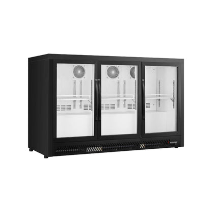 Vitrina vertical con puerta de vidrio Serie de enfriadores con barra trasera de enfriamiento ventilada BT - 1/2/3 puertas
