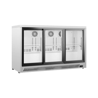 Vitrina vertical con puerta de vidrio Serie de enfriadores con barra trasera de enfriamiento ventilada BT - 1/2/3 puertas