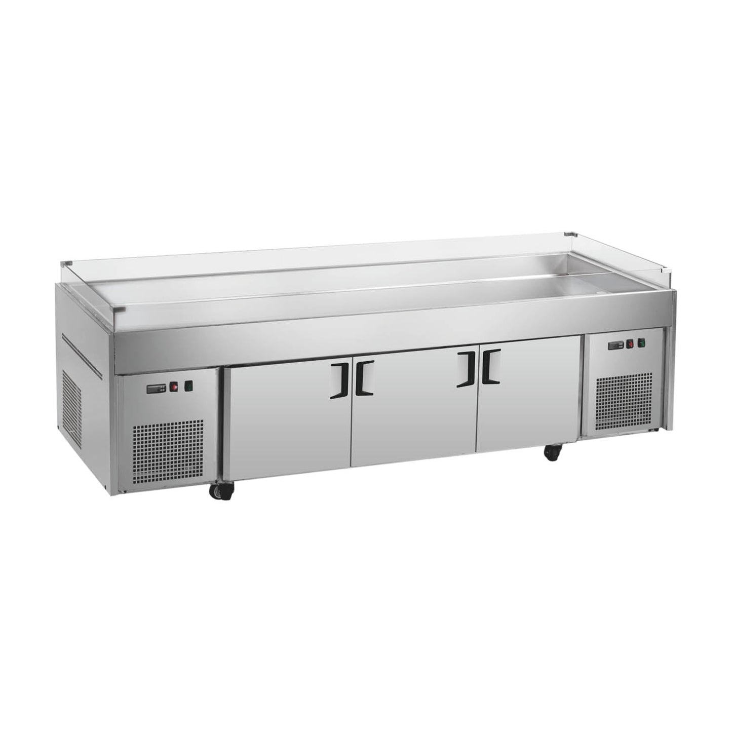 Mesa de exhibición de hielo Serie BT-A - Tipo A (luz azul)