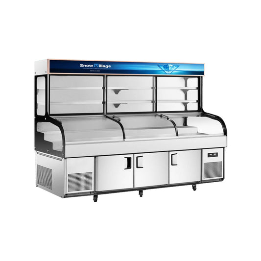 Mesa de exhibición de hielo Serie BT-D-T6X/S - Tipo D (6 pasos)
