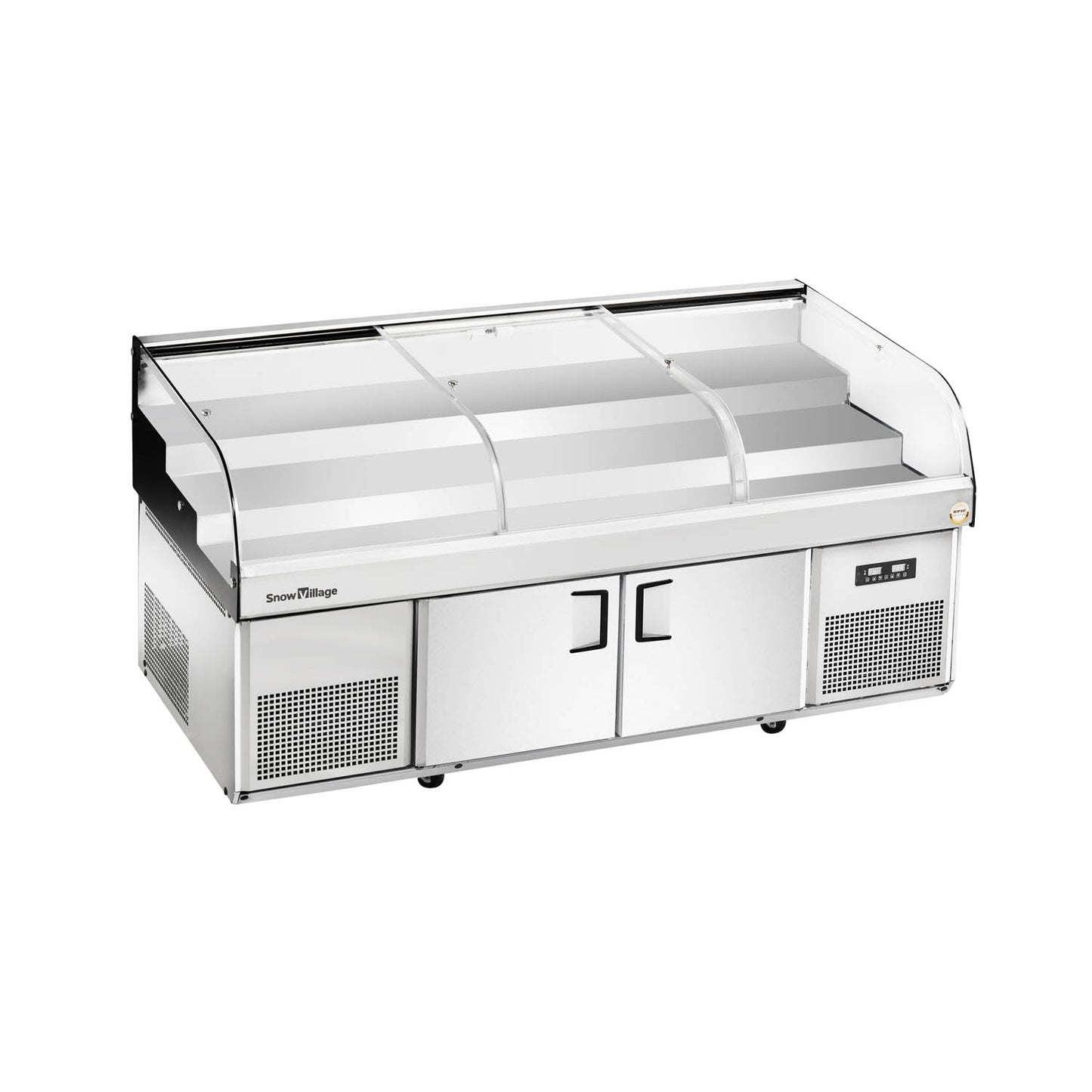Mesa de exhibición de hielo Serie BT-B - Tipo B (vidrio curvado)