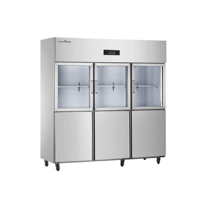 Refrigerador de cocina Serie de enfriamiento estático estándar CFS/CFR - Puertas superiores/completas de vidrio