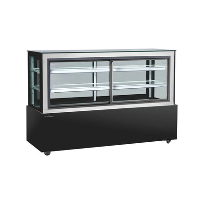 Cake Upright Showcase Serie DG - Dos estantes (recto)