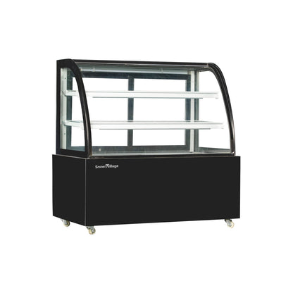 Vitrina vertical para pasteles Serie DG-FY - Curvada (dos estantes)