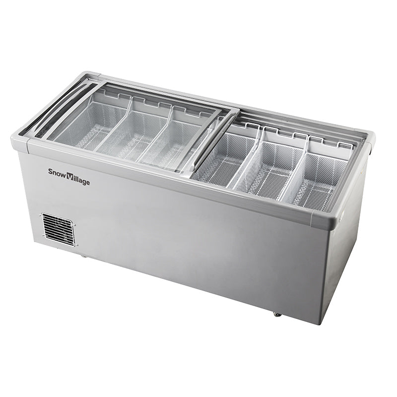 Congelador de isla serie SD/SC de refrigeración estática: dos puertas corredizas (recto)