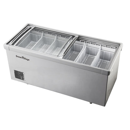Congelador de isla serie SD/SC de refrigeración estática: dos puertas corredizas (recto)