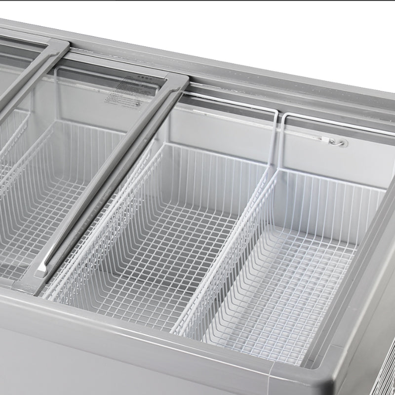 Congelador de isla serie SD/SC de refrigeración estática: dos puertas corredizas (recto)