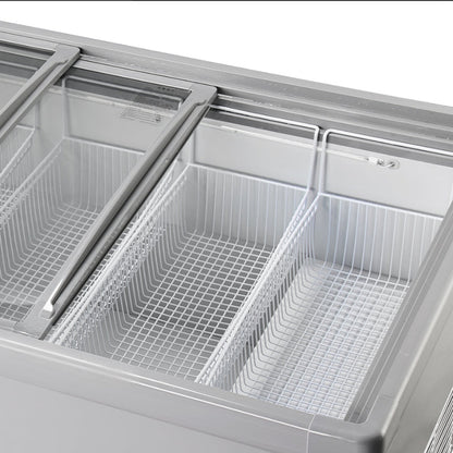 Congelador de isla serie SD/SC de refrigeración estática: dos puertas corredizas (recto)