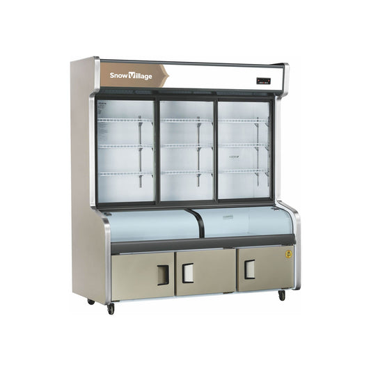 Congelador combinado HY-W Serie de triple temperatura de enfriamiento estático - 3 puertas