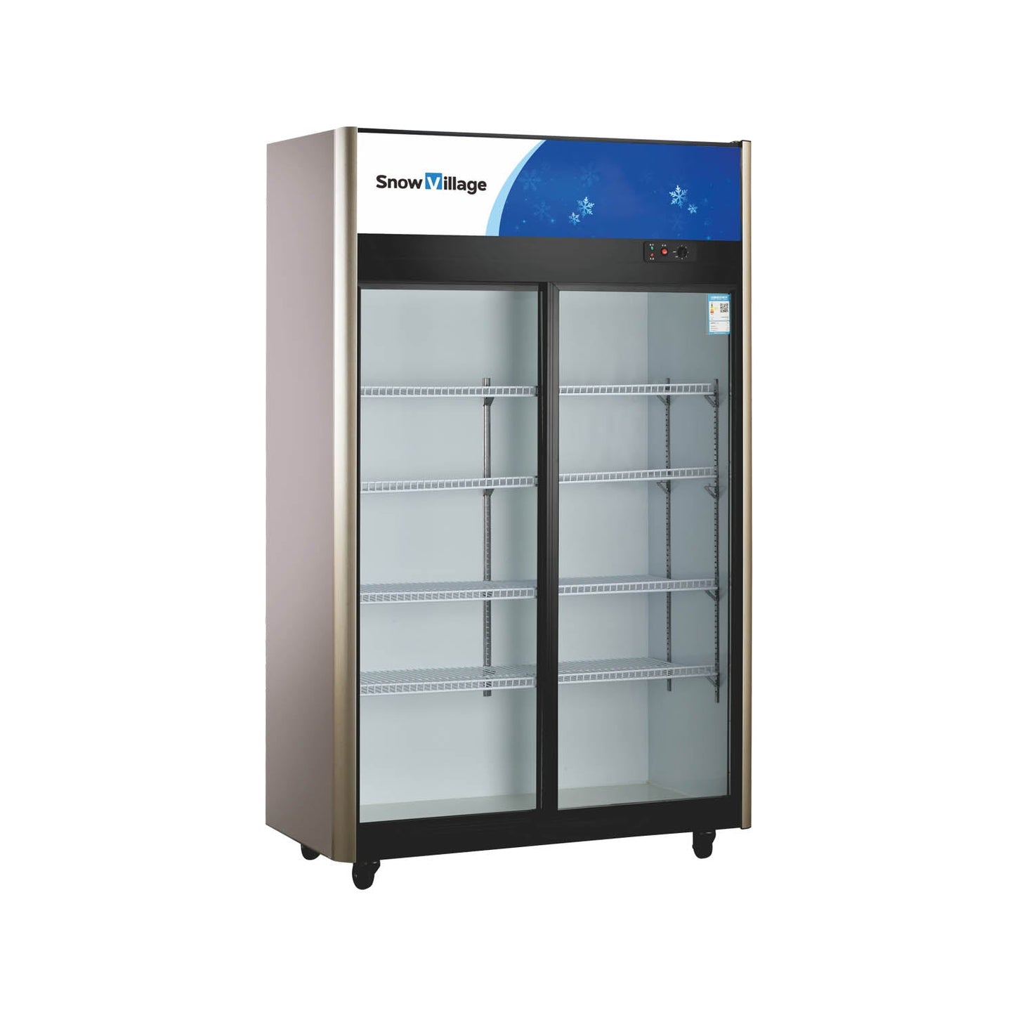Vitrina vertical con puerta de vidrio Serie de refrigeradores de enfriamiento estático LC-YX/YS - 2/3 puertas corredizas