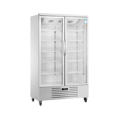 Vitrina vertical con puerta de vidrio Serie LC de refrigeradores de enfriamiento ventilados estándar - 2/3 puertas