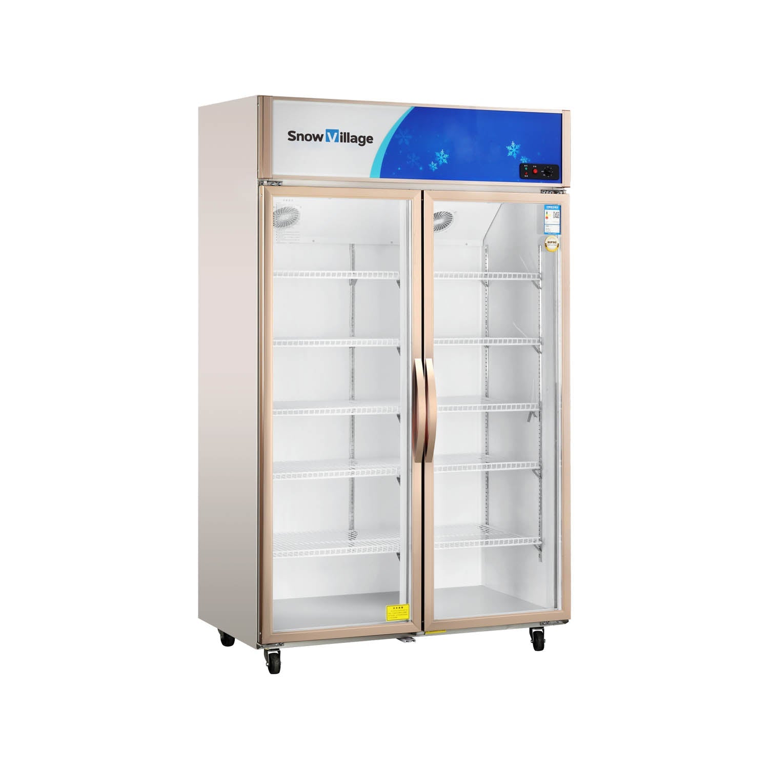 Vitrina vertical con puerta de vidrio Serie de refrigeradores de enfriamiento estático estándar LC-KX/KS - 2/3 puertas