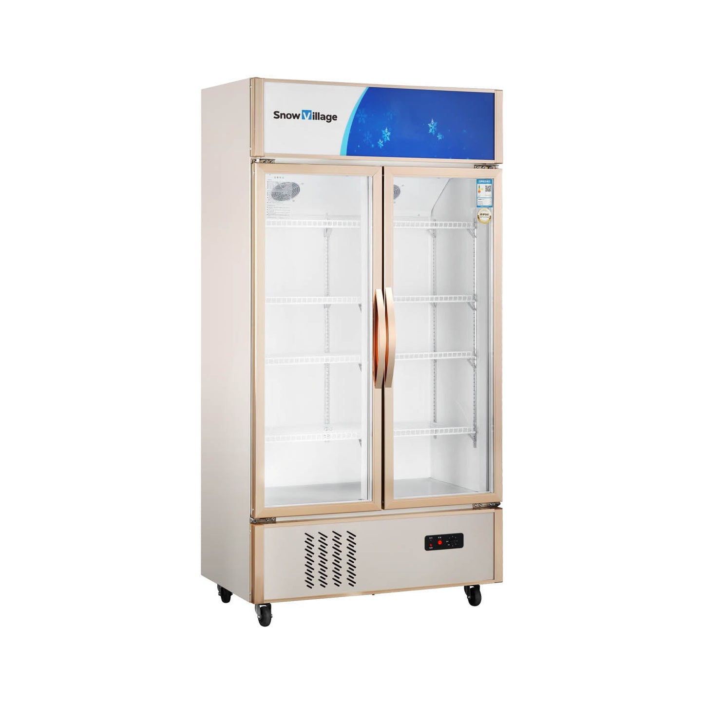Vitrina vertical con puerta de vidrio Serie de refrigeradores de enfriamiento estático estándar LC-KX/KS - 2/3 puertas