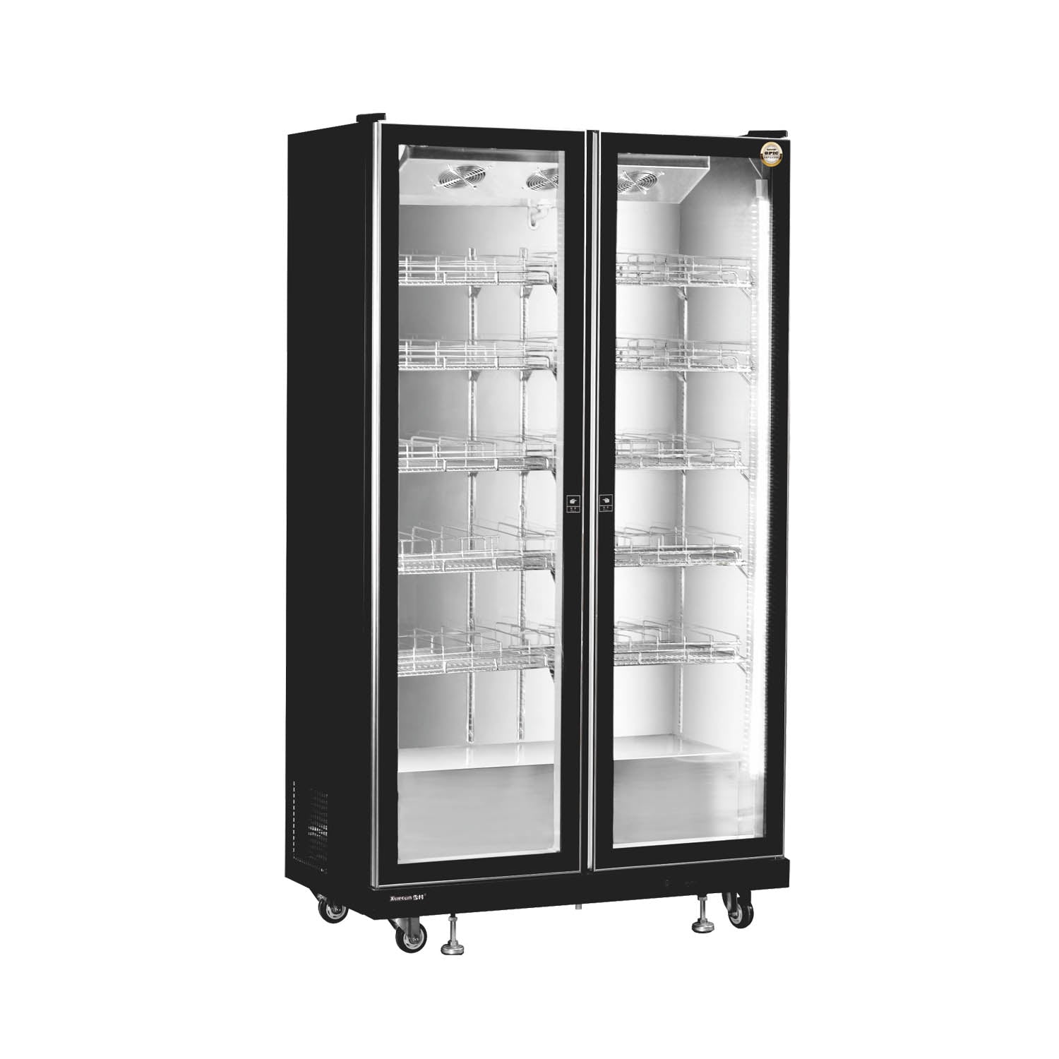 Vitrina vertical con puerta de vidrio Serie LC-B de enfriadores de vino con refrigeración ventilada - 2/3 puertas