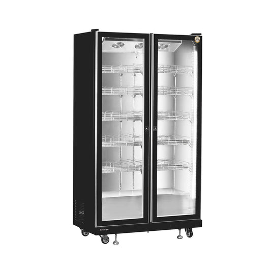 Vitrina vertical con puerta de vidrio Serie LC-B de enfriadores de vino con refrigeración ventilada - 2/3 puertas