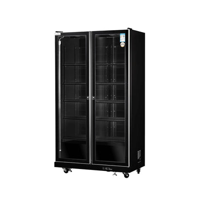 Vitrina vertical con puerta de vidrio Serie LC-B de enfriadores de vino con refrigeración ventilada - 2/3 puertas