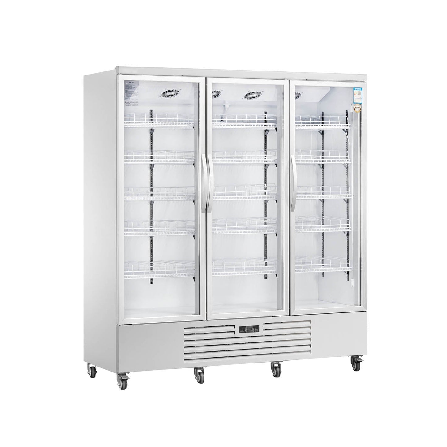 Vitrina vertical con puerta de vidrio Serie LC de refrigeradores de enfriamiento ventilados estándar - 2/3 puertas