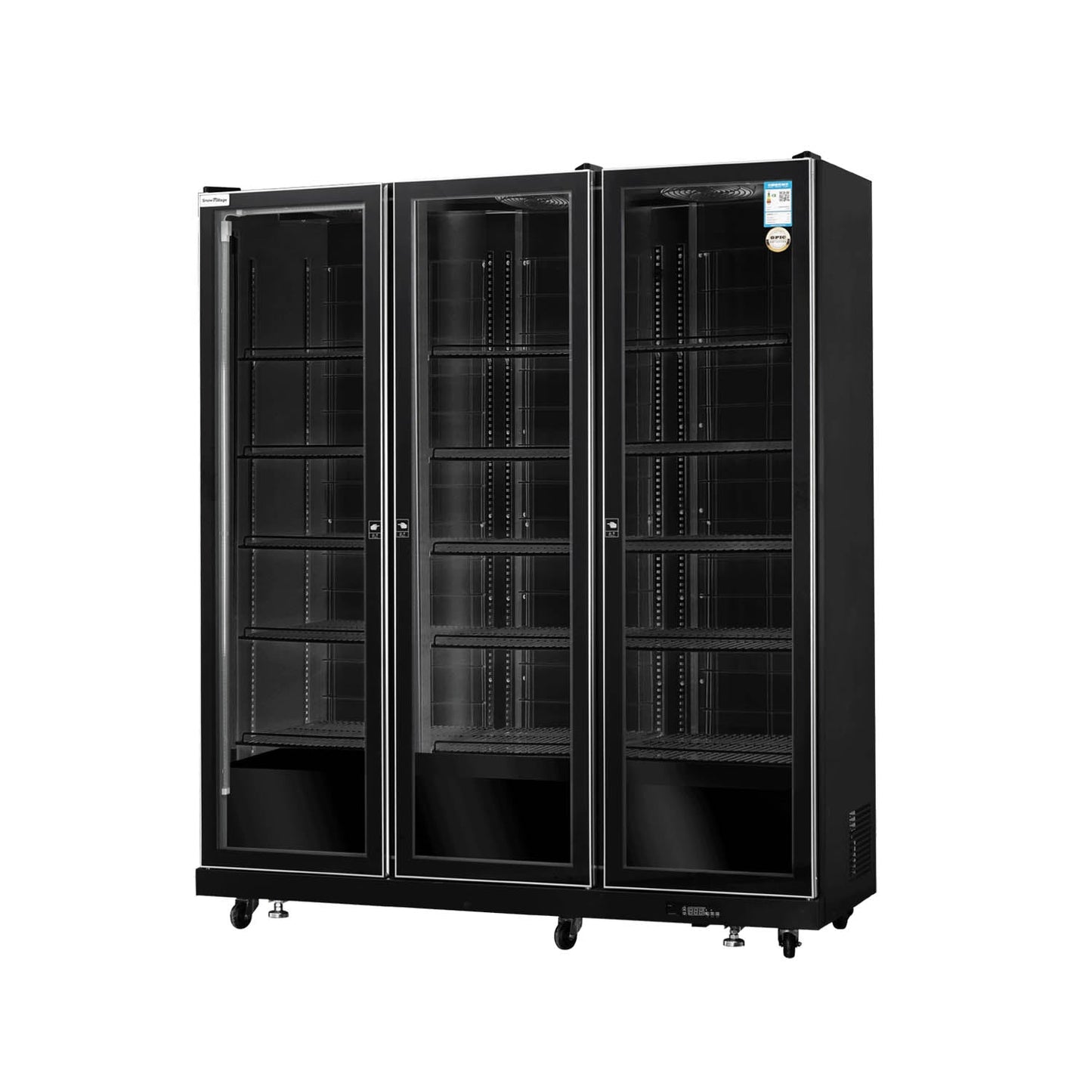 Vitrina vertical con puerta de vidrio Serie LC-B de enfriadores de vino con refrigeración ventilada - 2/3 puertas