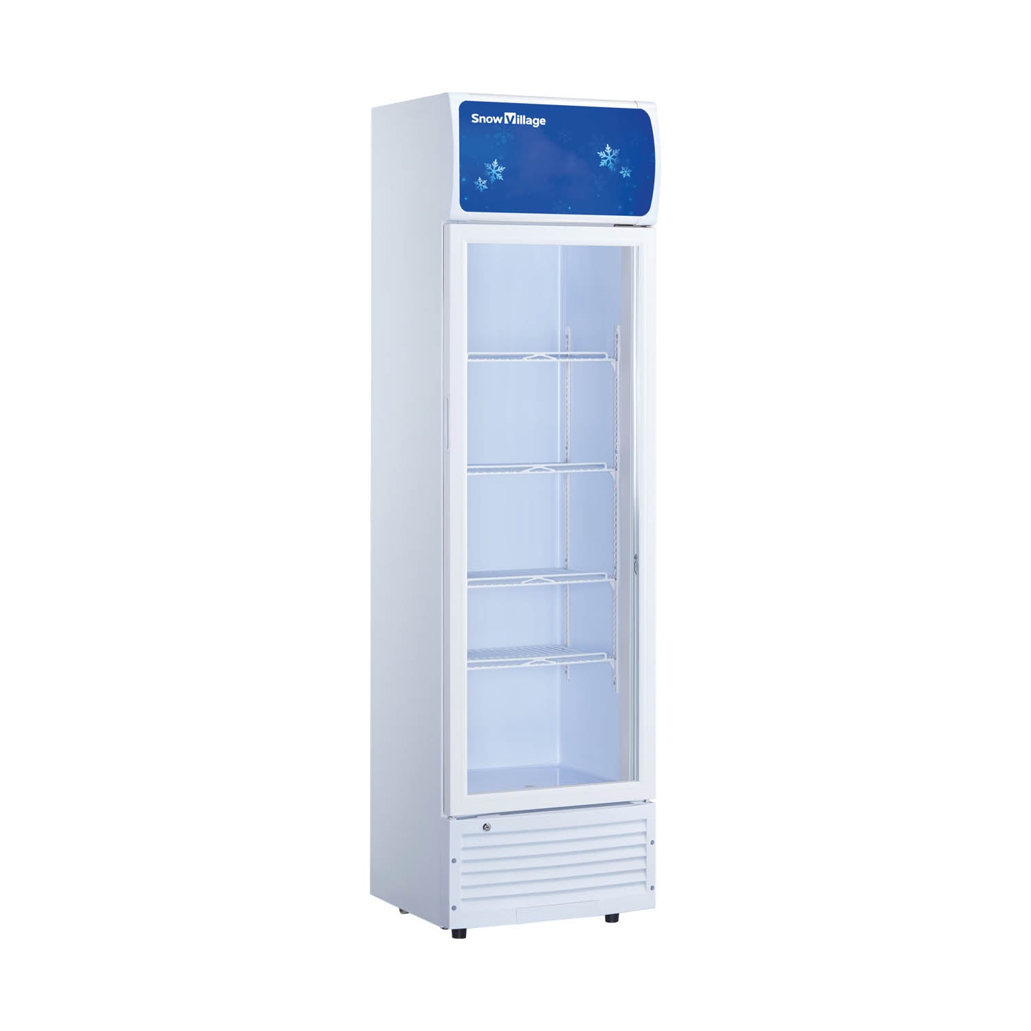 Vitrina vertical con puerta de vidrio Serie LC-A de refrigeradores de enfriamiento estático estándar - Puerta única (marco de plástico)