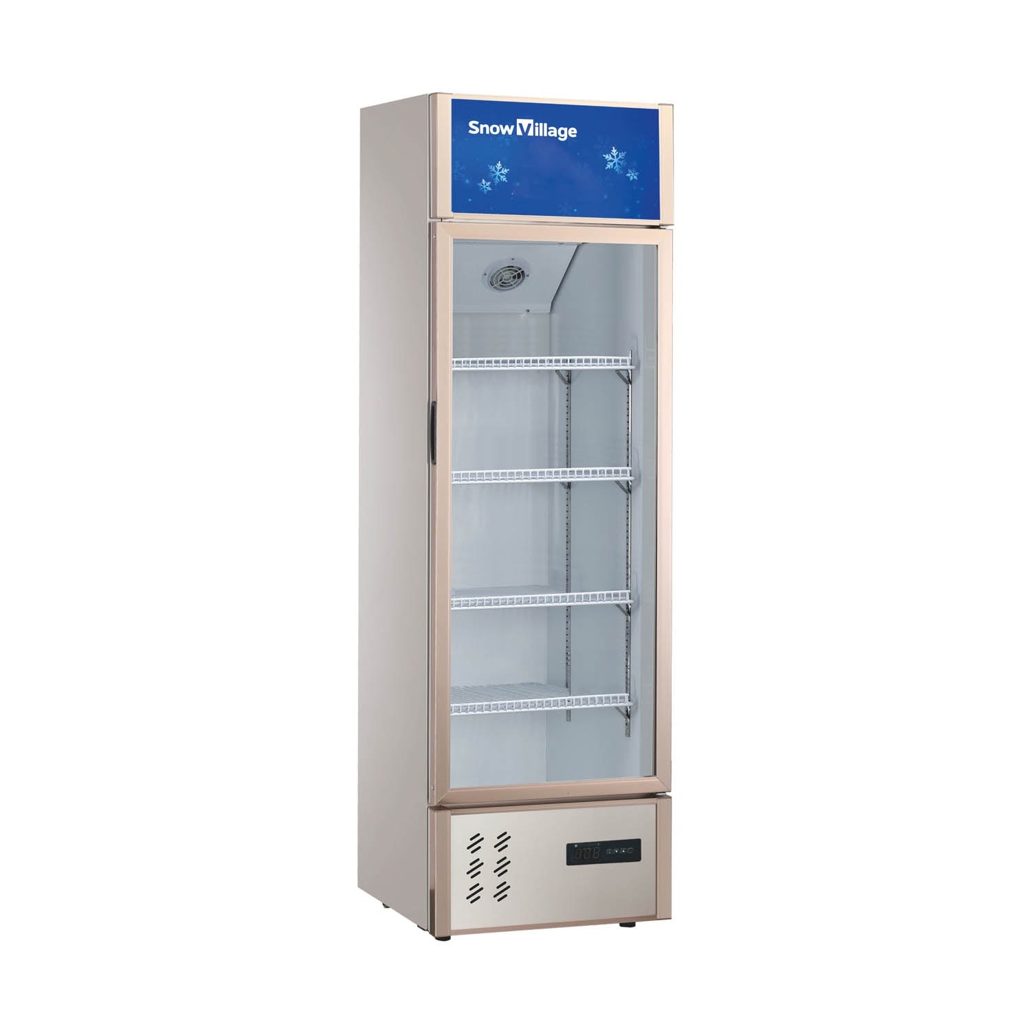 Vitrina vertical con puerta de vidrio Serie económica de refrigeradores de enfriamiento estático LC-B - Puerta única