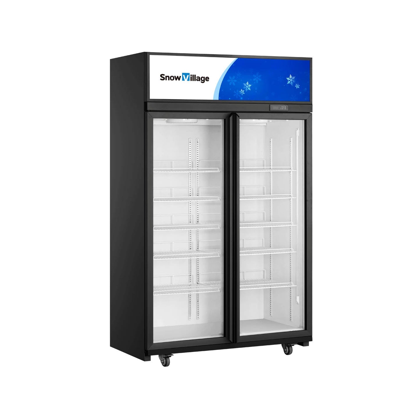 Vitrina vertical de puerta de vidrio LC/LD Serie de refrigerador y congelador de refrigeración ventilada - 1/2/3/4 puertas