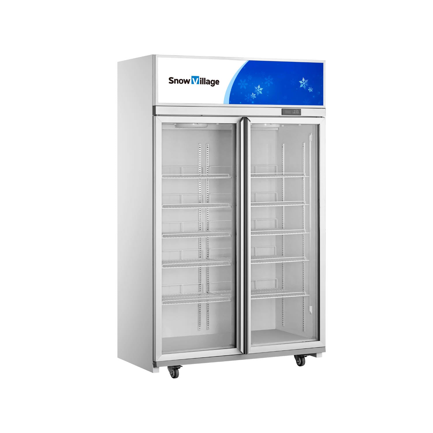 Vitrina vertical de puerta de vidrio LC/LD Serie de refrigerador y congelador de refrigeración ventilada - 1/2/3/4 puertas