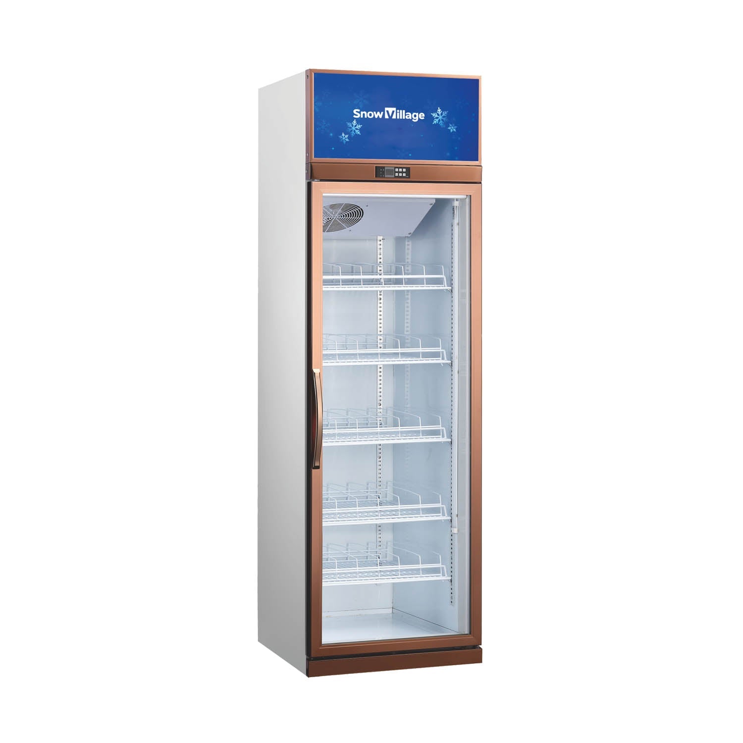 Vitrina vertical de puerta de vidrio LC/LD Serie de refrigerador y congelador de refrigeración ventilada - 1/2/3/4 puertas