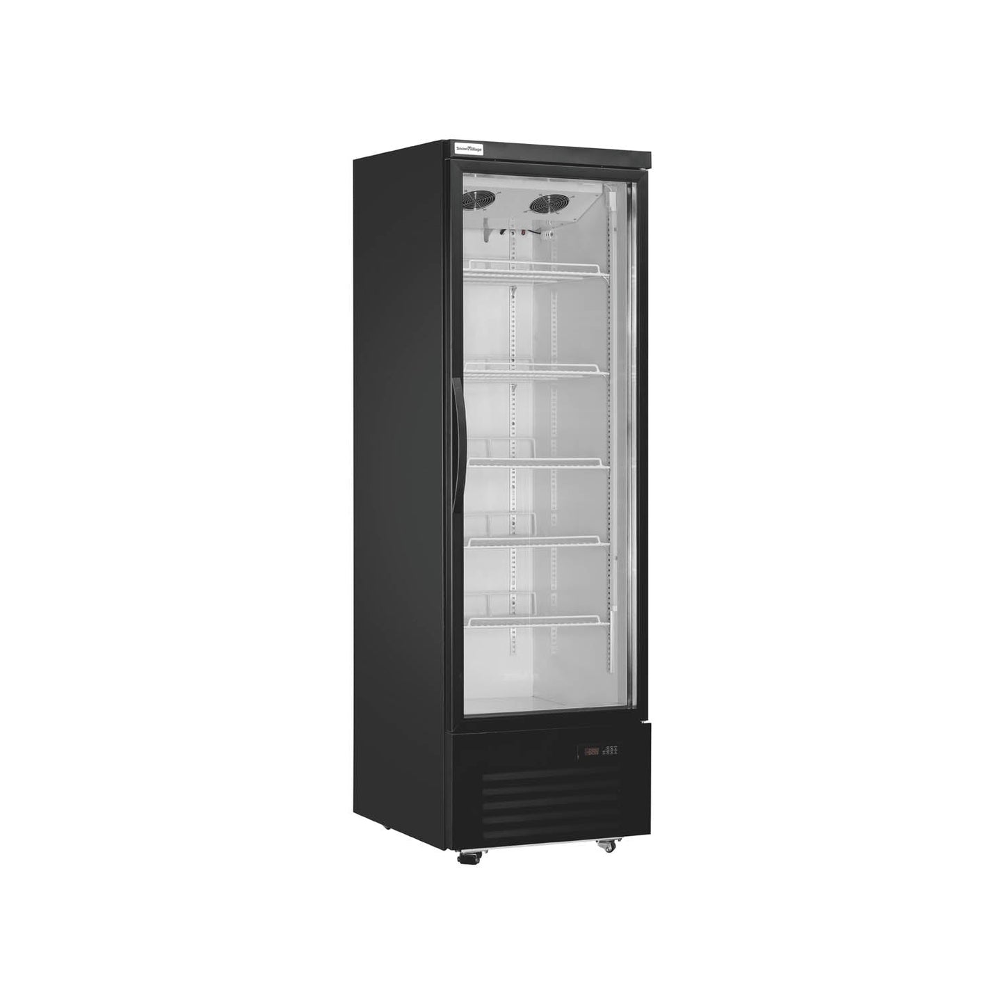 Vitrina de puerta de vidrio vertical LC/LD Serie de refrigerador y congelador de refrigeración ventilada premium: 1/2/3 puertas