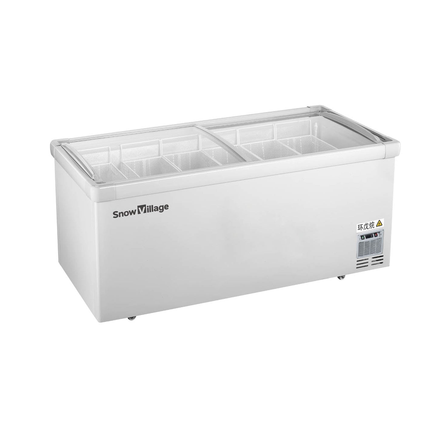 Congelador de isla serie SD/SC de refrigeración estática: dos puertas corredizas (recto)