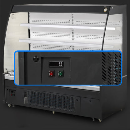 Serie de enfriadores de cortina de aire con gabinete de altura media y congelador para supermercado XC-ZB, tipo enchufable