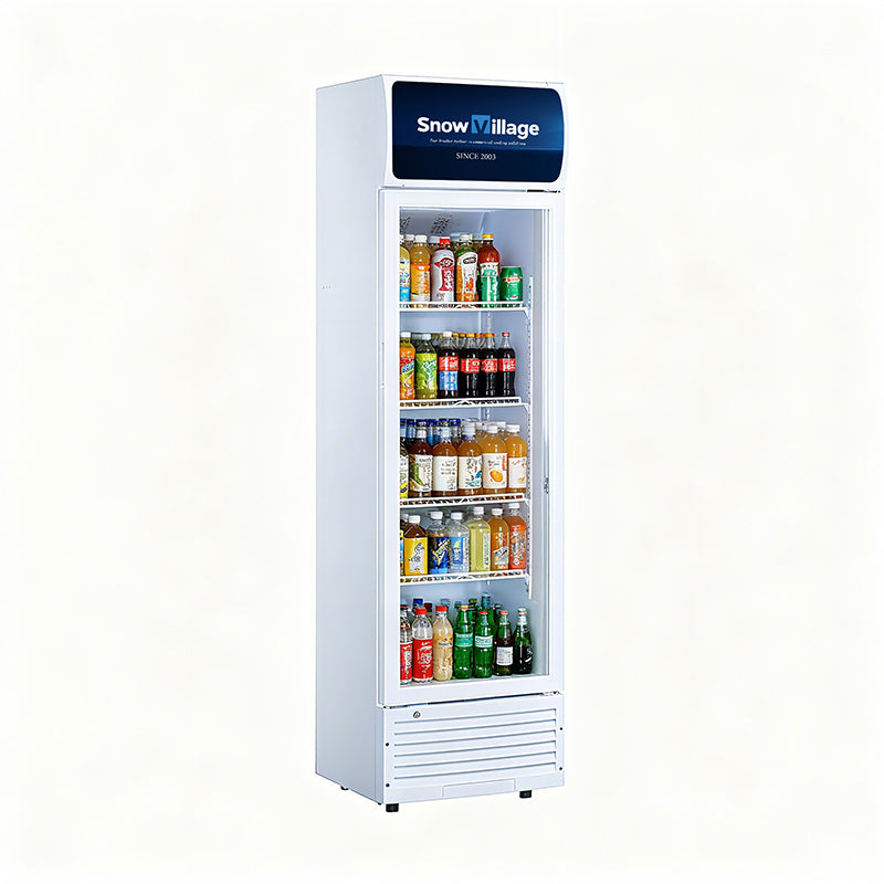 Vitrina vertical con puerta de vidrio Serie LC-A de refrigeradores de enfriamiento estático estándar - Puerta única (marco de plástico)