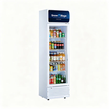 Vitrina vertical con puerta de vidrio Serie LC-A de refrigeradores de enfriamiento estático estándar - Puerta única (marco de plástico)