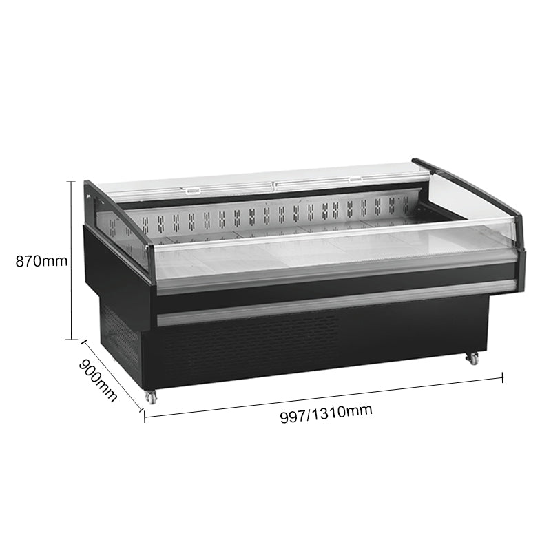 Refrigerador horizontal abierto XC-ZXR estándar serie de refrigeración ventilada: enchufable/remoto