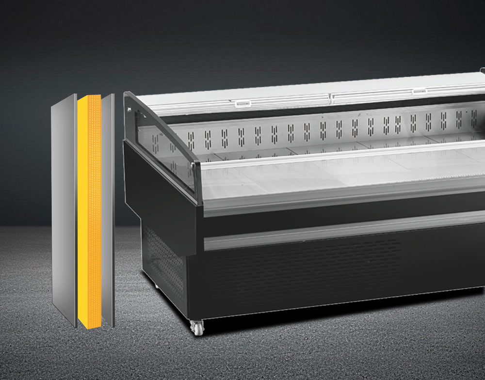 Refrigerador horizontal abierto XC-ZXR estándar serie de refrigeración ventilada: enchufable/remoto