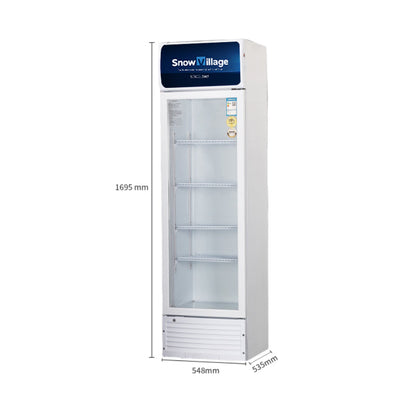 Vitrina vertical con puerta de vidrio Serie LC-A de refrigeradores de enfriamiento estático estándar - Puerta única (marco de plástico)
