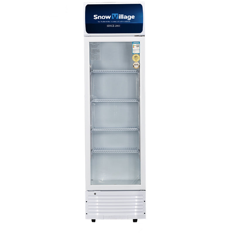 Vitrina vertical con puerta de vidrio Serie LC-A de refrigeradores de enfriamiento estático estándar - Puerta única (marco de plástico)