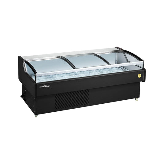Refrigerador horizontal abierto XC-XR Serie de enfriamiento estático - Tipo plano (3 puertas corredizas)