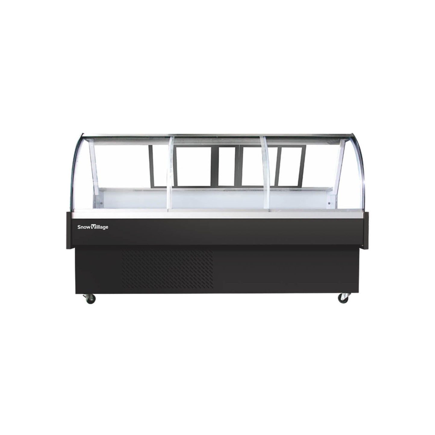 Refrigerador horizontal abierto XC-XR Serie de enfriamiento estático - Tipo curvo (puerta corrediza delantera/trasera)