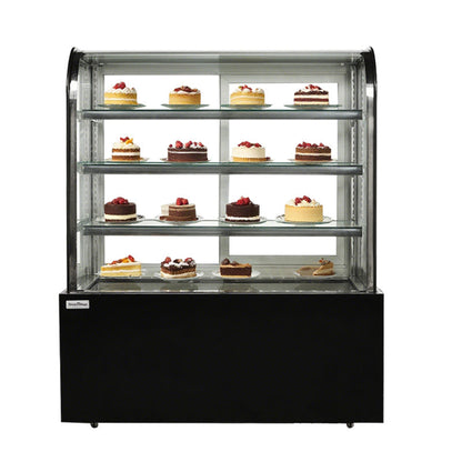 Cake Upright Showcase Serie DG - Tres estantes (curvados)